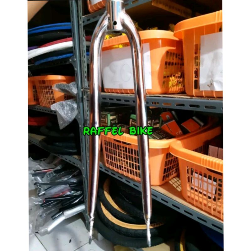 Termurah. Fork 700c standar chrome. Fork Fixie standar. Fork 700c Taiwan