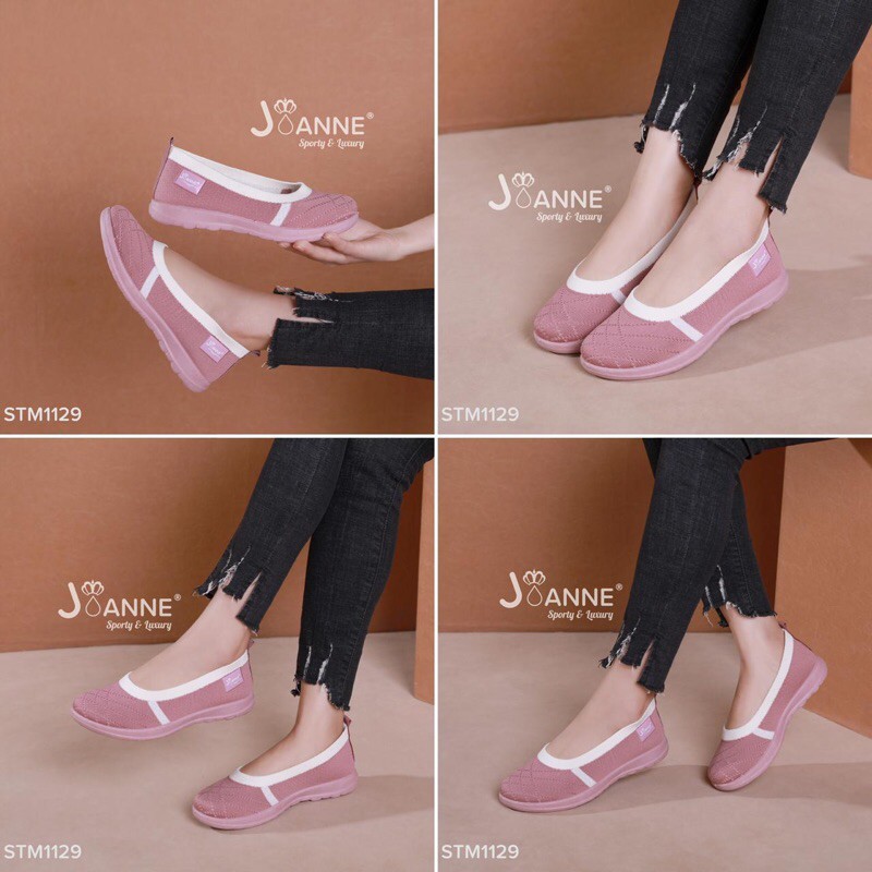 RESTOCK! [ORIGINAL] JOANNE FlyKnit Flat Shoes Sepatu Wanita #STM1129