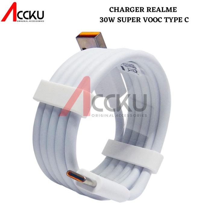 Charger Realme 30W Super Vooc Fast Charging Type C VC56HAEH Charger Realme 30W USB Type-C USB Super VOOC Fast Charging