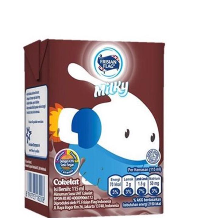 

Update! Frisian Flag Milky Susu UHT Cokelat 10 x 115 ml ,,