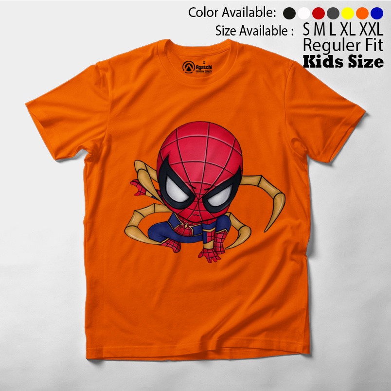 Baju Anak / Kaos Atasan Anak / Kids T Shirt Baby Marvel Chibi Kawaii Spiderman