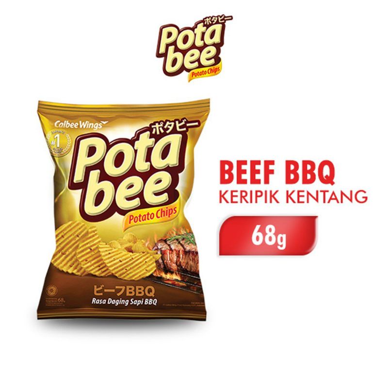 

POTABEE Kripik kentang BBQ BEEF 68 gr