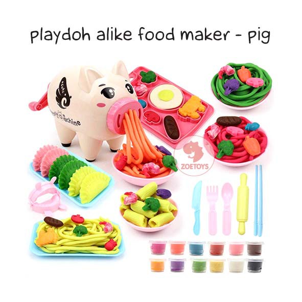 Zoetoys Playdoh Alike Food Maker | Mainan Lilin Anak | Playdough Fun Play Doh Noodle | Pretend Play | Cari Kado | Cari Kado Natal