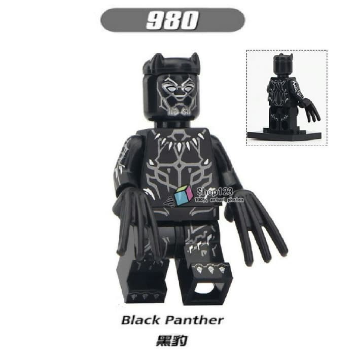 Black Panther Lego Minifigure Marvel Super Heroes XH980 Bootleg