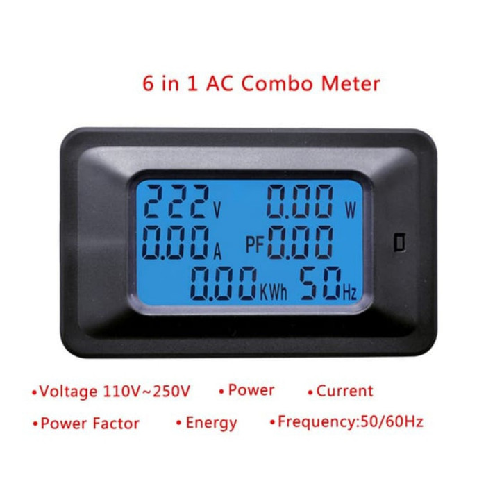 Watt Meter Digital Panel Monitor 20A Termurah