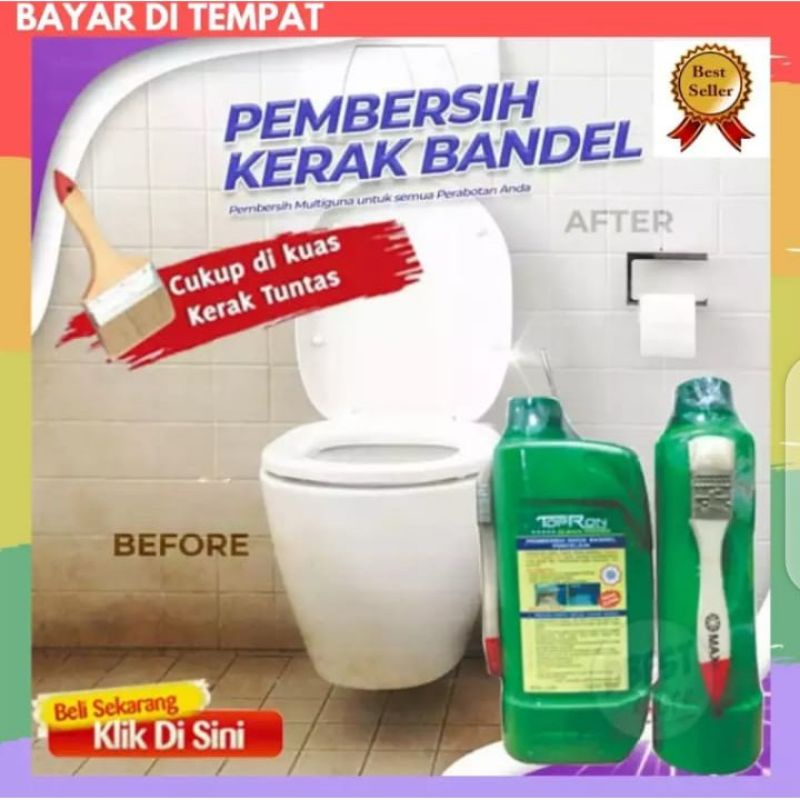 PEMBERSIH TOILET KERAK KERAMIK PORSELEN KAMAR MANDI SANGAT KUAT  TIDAK PERLU DISIKAT AMAN DITANGA