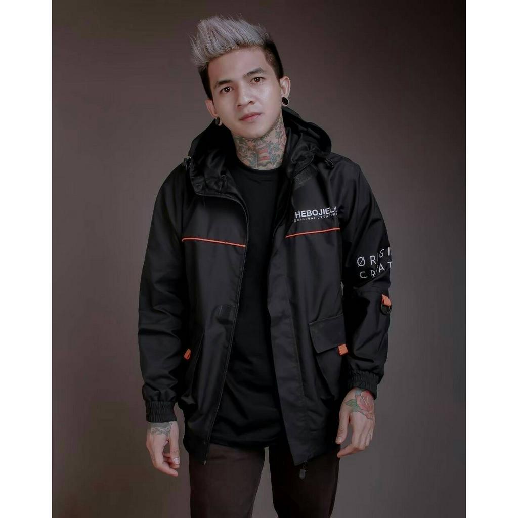 Jaket Kamsay The Bojiel Black Jaket Casual The Bojiel Jaket Outdoor The Bojiel