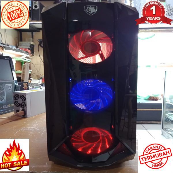 Terlaris CPU PC RAKITAN GAMING AMD RYZEN 3 1200 RAM 8GB PAKET LED 20INCH