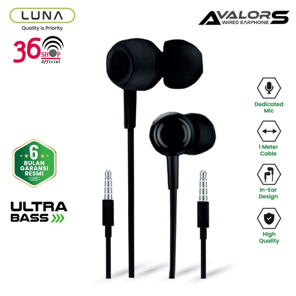 Luna Earphone E141 High Quality Audio