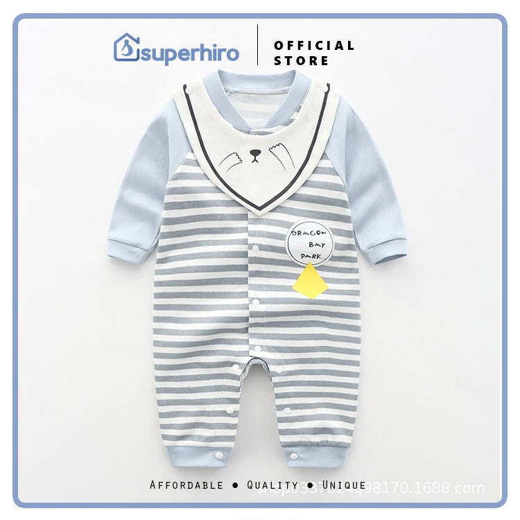 Jumper Bayi / Romper Panjang / Baju Kodok Baby Premium Cotton Boy Girl