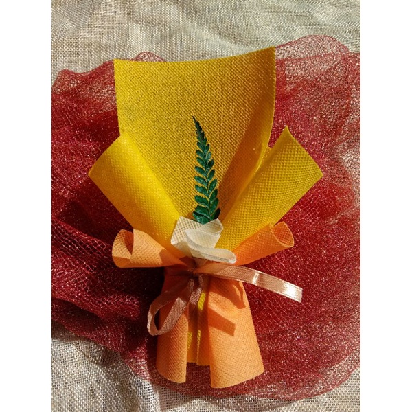 Bucket Bunga Pipe Cleaner Buket Kawat Bulu Mini Flower Bouquet Uang Mini buket mini buket angpau amplop lebaran buket THR