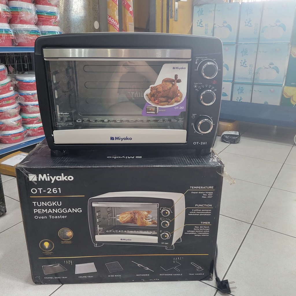 Jual Oven Toaster MIYAKO 26 L Liter OT 261 / Pemanggang Roti Roaster