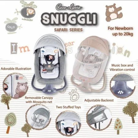 Bouncer Cocolatte Snuggli Safari Collection