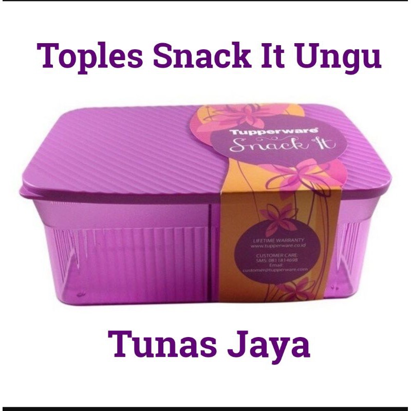 TUPPERWARE SNACK IT TOPLES KUE