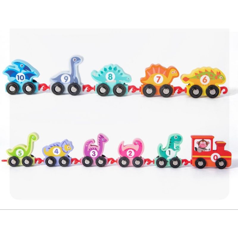 dinosaurus number train / train set