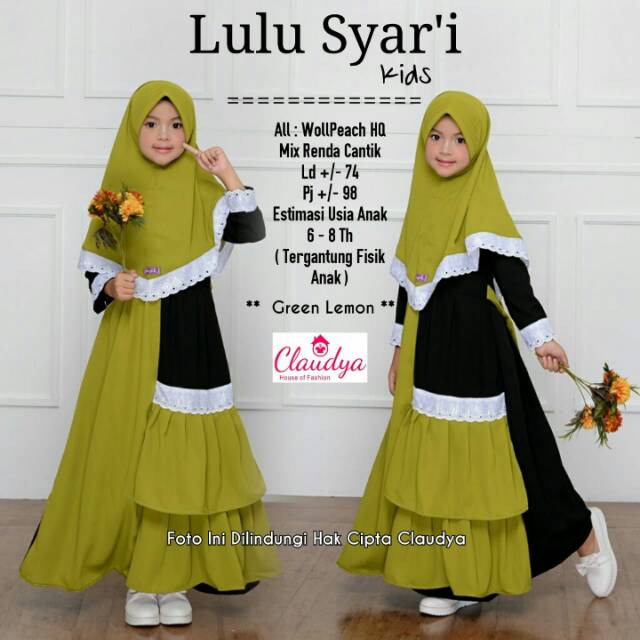 Lulu syari kids ori claudya