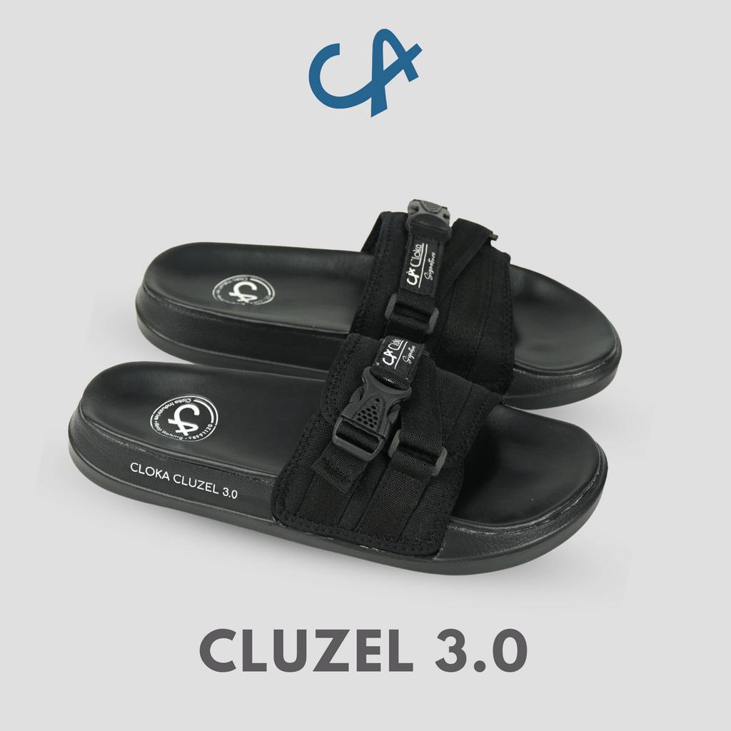 Sandal Pria Dewasa Karet Slop Slippers Sendal Slide Cowok Distro Santai Slop Kekinian Ringan Cluzel 3.0 Cloka