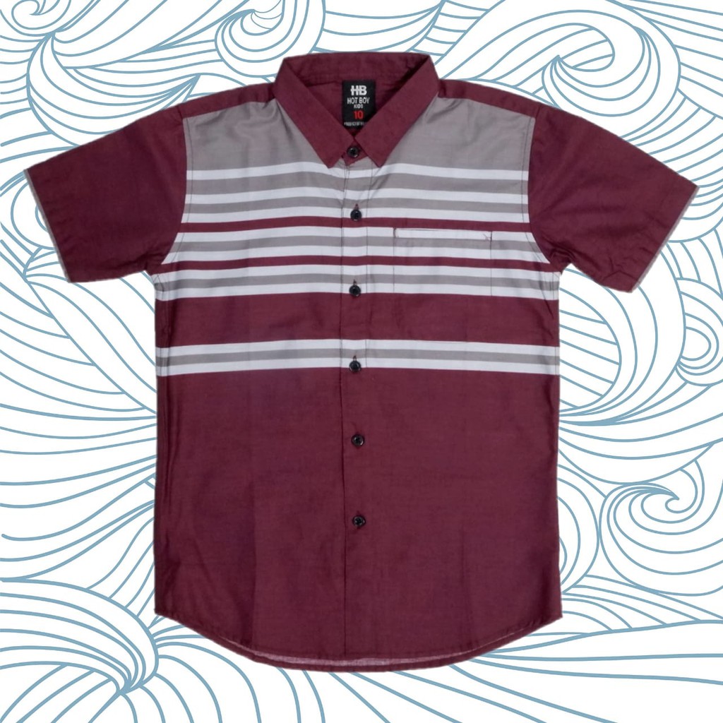 

Dancus - Kemeja Anak Casual Motif Printing Tangan Pendek Size 4 - 14 (RK079.2)B