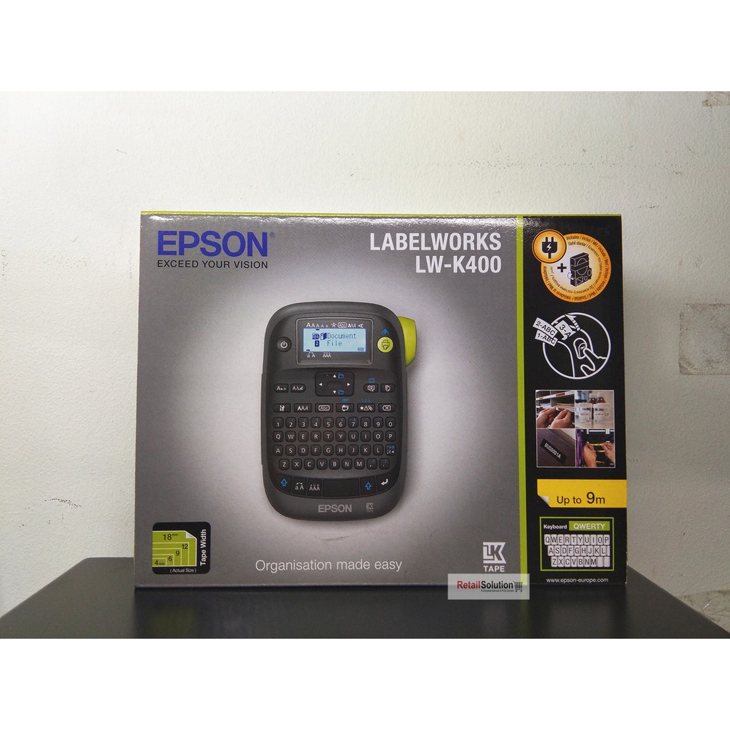 Printer Tape Label - Epson LabelWorks LWK400 / LW-K400