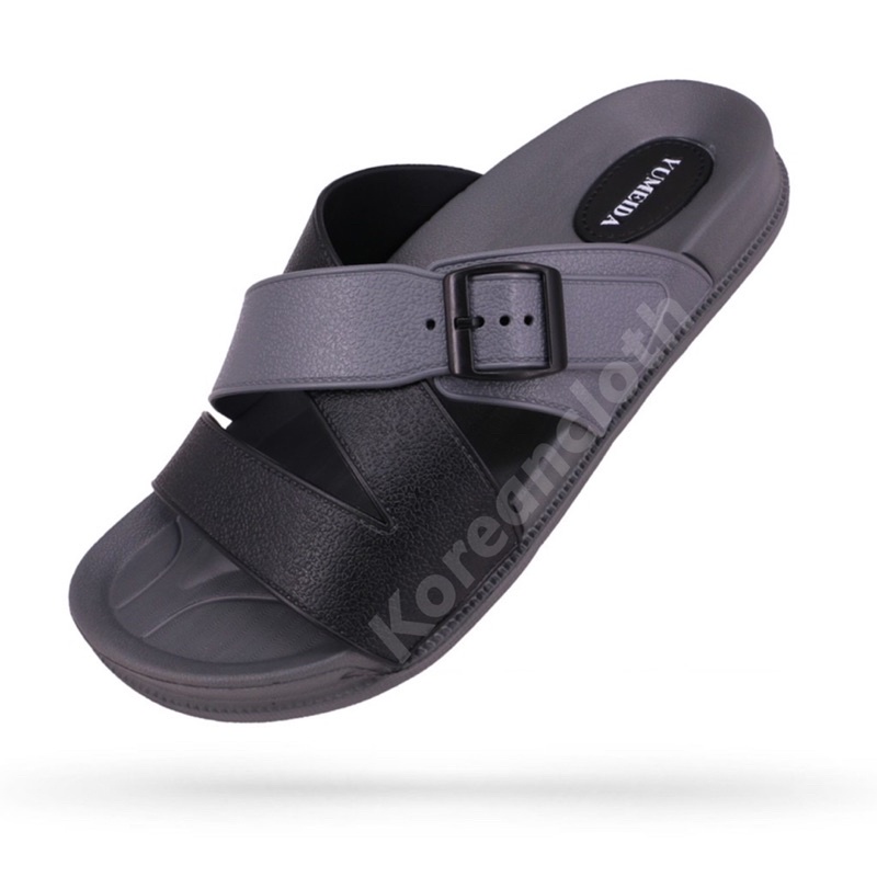 YUMEIDA 9091 SANDAL SLOP PRIA BAPAK BAPAK SANDAL KARET SLIP ON SANDAL KARET IMPORT