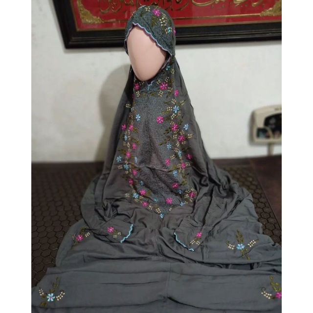 mukena jumbo rayon bordir