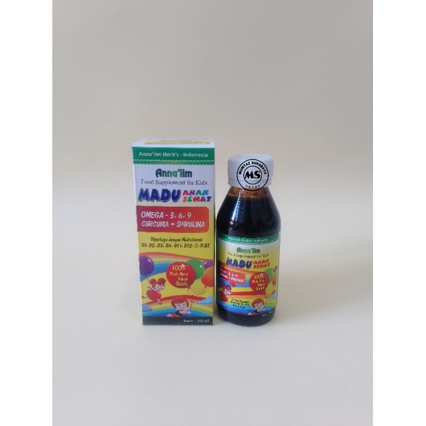 

Madu Anak Sehat AN-NAIIM Madu Kaya Omega 3 6 9 Curcuma+SPIRULINA 150ML