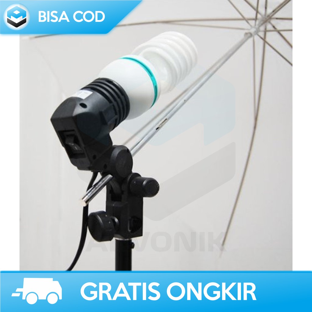 LAMP HOLDER SINGLE SOCKET E27 DENGAN DUDUKAN PAYUNG YAM ORIGINAL HQ-DZ001