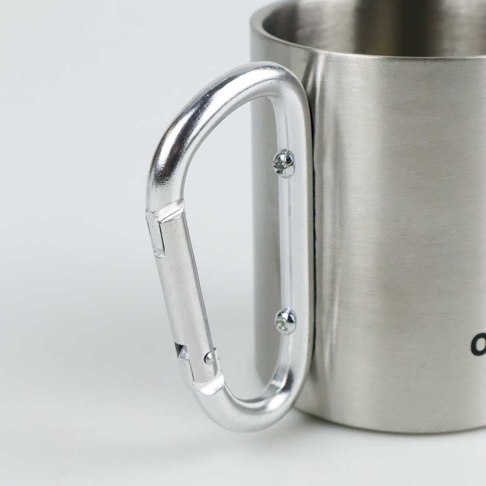 One Two Cups Gelas Cangkir Carabiner Stainless Steel 220ml - VB1