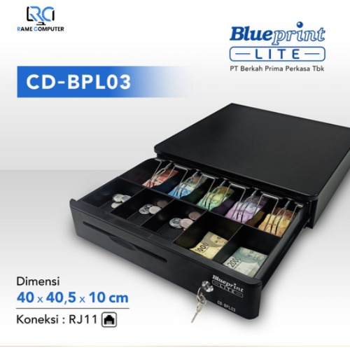 Cash Drawer Laci Kasir Uang BLUEPRINT CD-BPL03 40x40,5x10 Cm