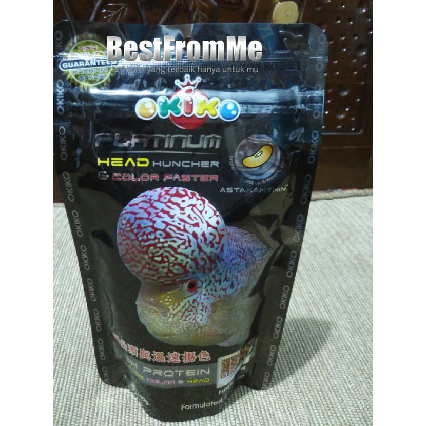 *Terbaik*[simbol2] Okiko Platinum Head Huncer & Color Faster pelet ikan louhan lohan ♕