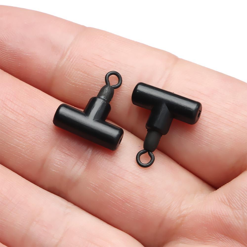 Top Carp Fishing Accessories Kit Selang Silikon Fishhook Putar Tikungan Samping Dengan Swivel