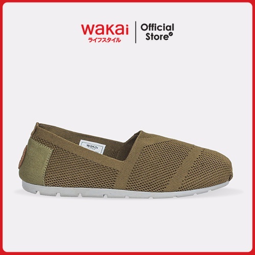 Wakai – Sepatu Pria – Core Knit – Olive