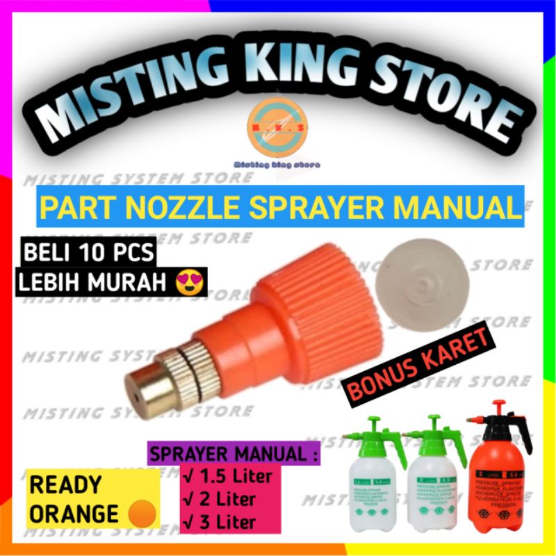 REPLACEMENT NOZZLE SPRAYER SPUYER MANUAL 2 - 3 LITER 2L 3L SEMPROTAN BURUNG TANAMAN SPARE PARTS ALAT SIRAM KEPALA HEAD SPRAY