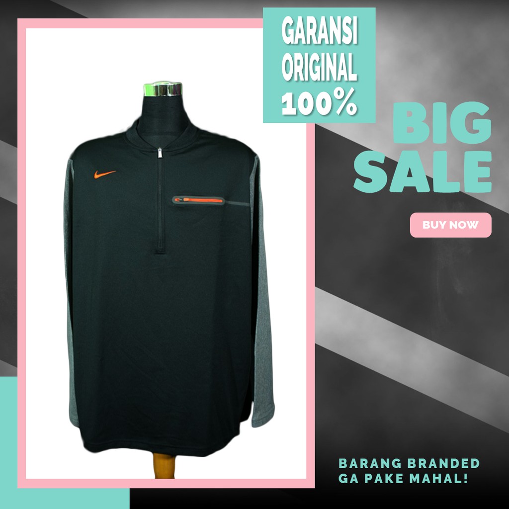 Original BNWOT Nike Team Quarter Zip Jacket - Black/Grey