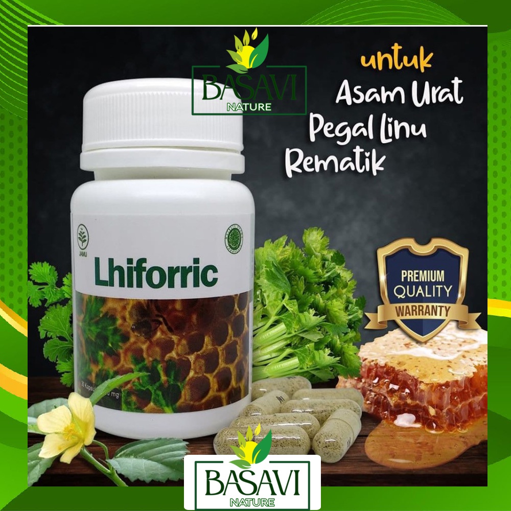 LHIFORRIC Obat Herbal Alami Rematik-Asam Urat-Pegel Linu-Nyeri Sendi