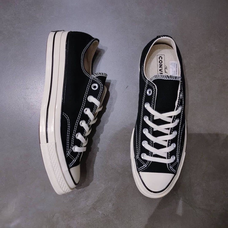 Sepatu Converse 70s low black white