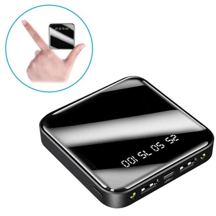 Powerbank 10000mAh Mini Baterai 2USB Led Power Bank 641 best-a44 Kualitas Baik