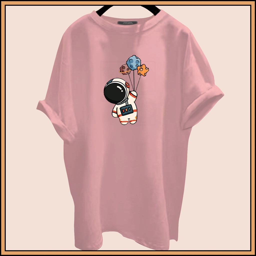 CALVIERO SHOP - BAJU KAOS ATASAN WANITA ASTRO CUTE PRINT