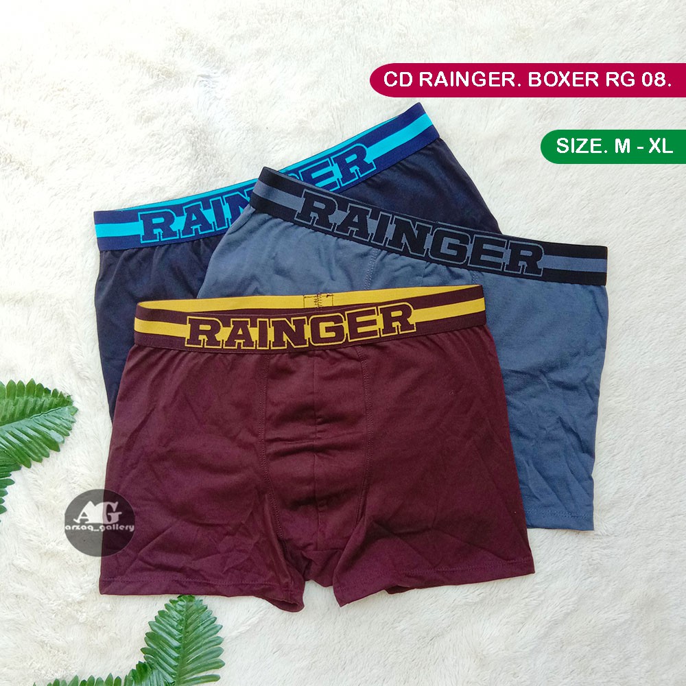 3 pc -  BOXER RAINGER MERAH RG 08 - Cd  Boxer TOKO KL