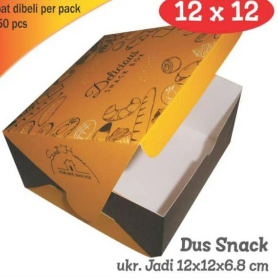 

♜ Dus Snack Kue uk 12 x 12 x 7 cm Foodgrade (50pcs) ✻