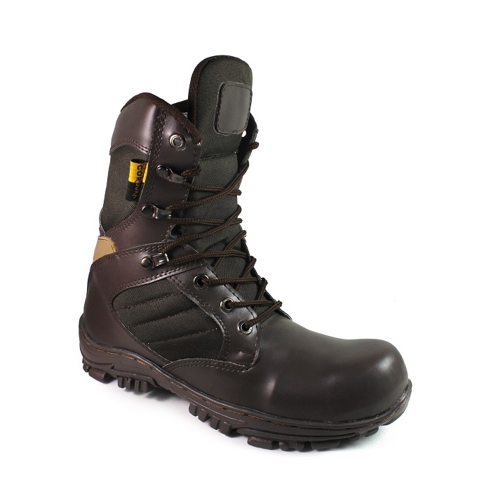 Bisa COD !! Safety Boots Delta Cordura High USA 8 INCHI Ujung Besi Army Tactical - Cream Terlaris