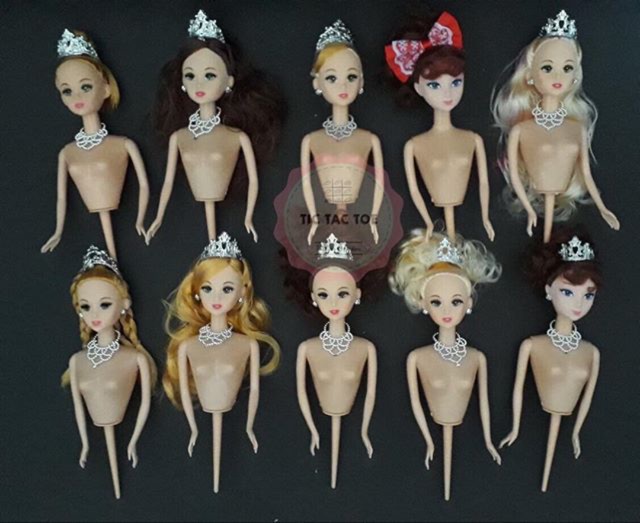 Boneka Barbie setengah (1/2) badan