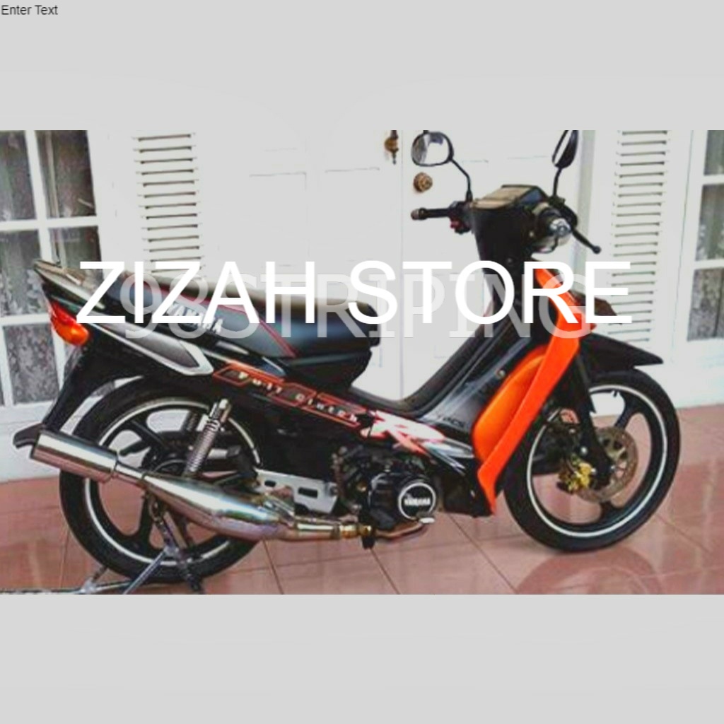 STRIPING FIZ R FIZR 2001 2002 HITAM ORANGE OREN  SILVER FULL CLUTCH