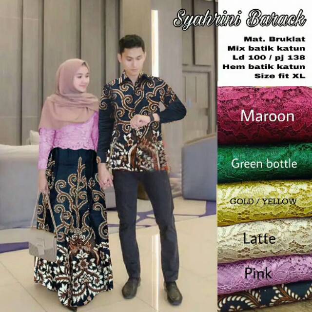 Couple Batik Modern Janaka Syahrini Barack