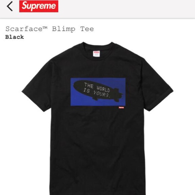 SUPREME X SCARFACE BLIMP TEE