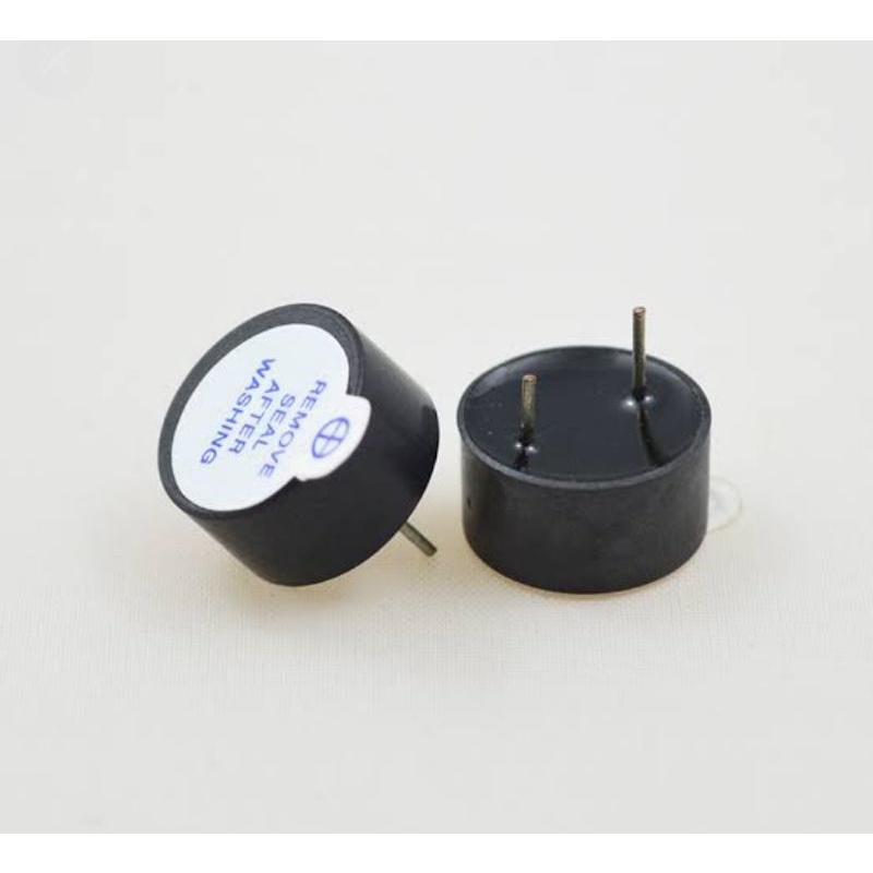 buzzer aktif 5v alarm bunyi beep 5Volt active DC SOT plastic tube 12x9.5mm