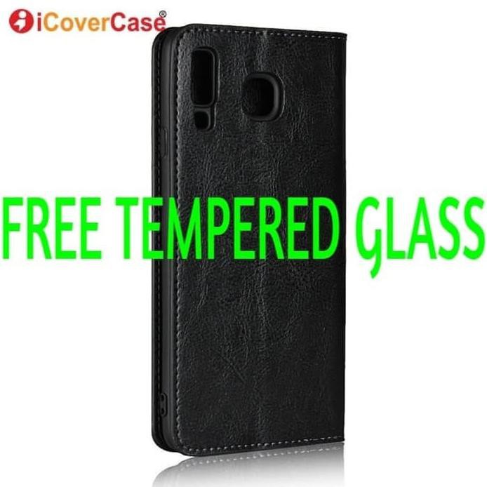 CASING HP LEATHER FLIP CASE SAMSUNG A8 STAR A9 WALLET DOMPET KULIT