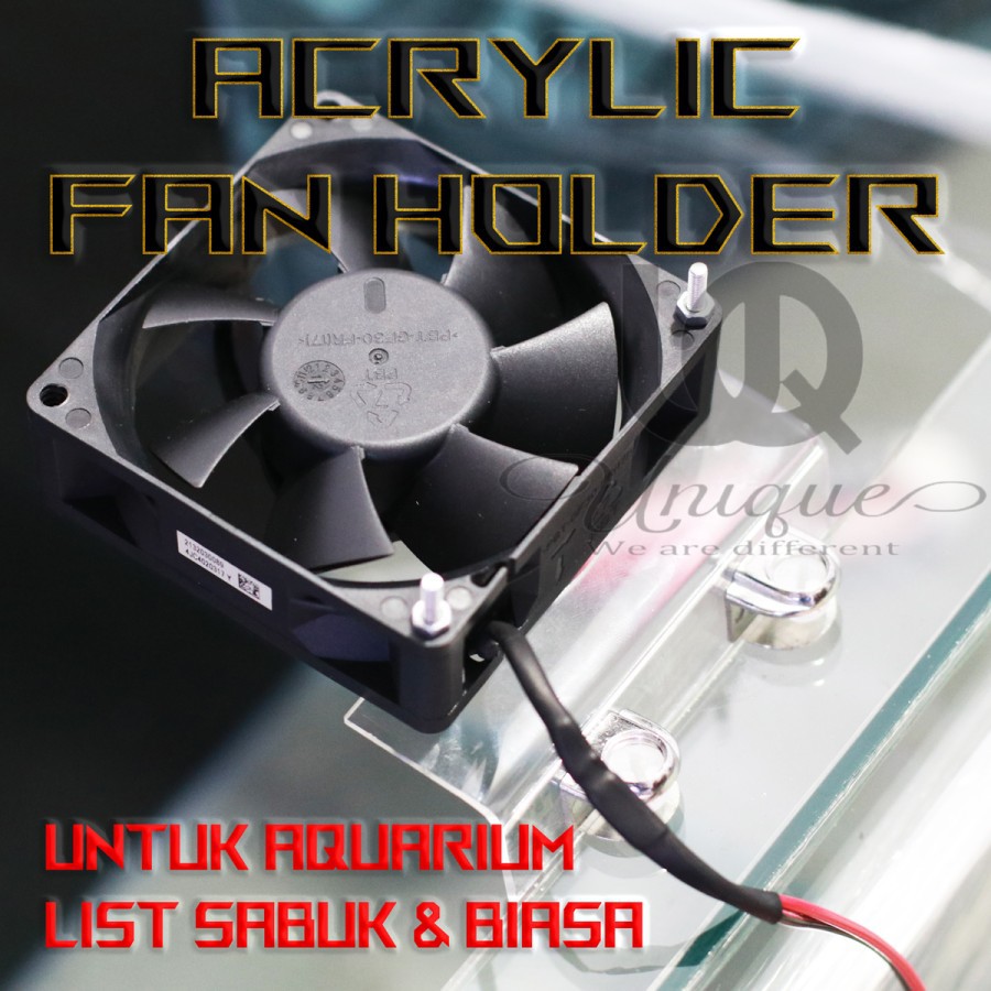 Holder Akrilik Kipas Aquarium / Fan Aquascape List Sabuk 6 7 8 9 12 cm