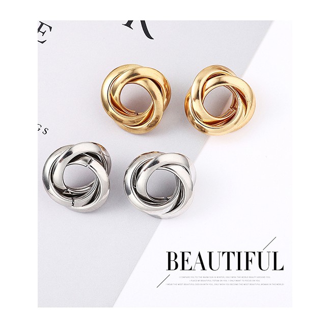 LRC Anting Tusuk Fashion Kc Spiral Earrings Y61801
