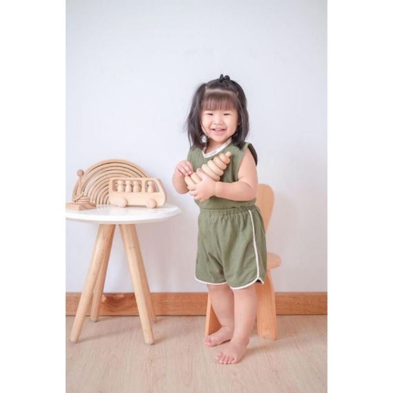Haroo Jiyu Set 1-6Y Setelan Anak Tanpa Lengan / Baju Anak Tanpa Lengan